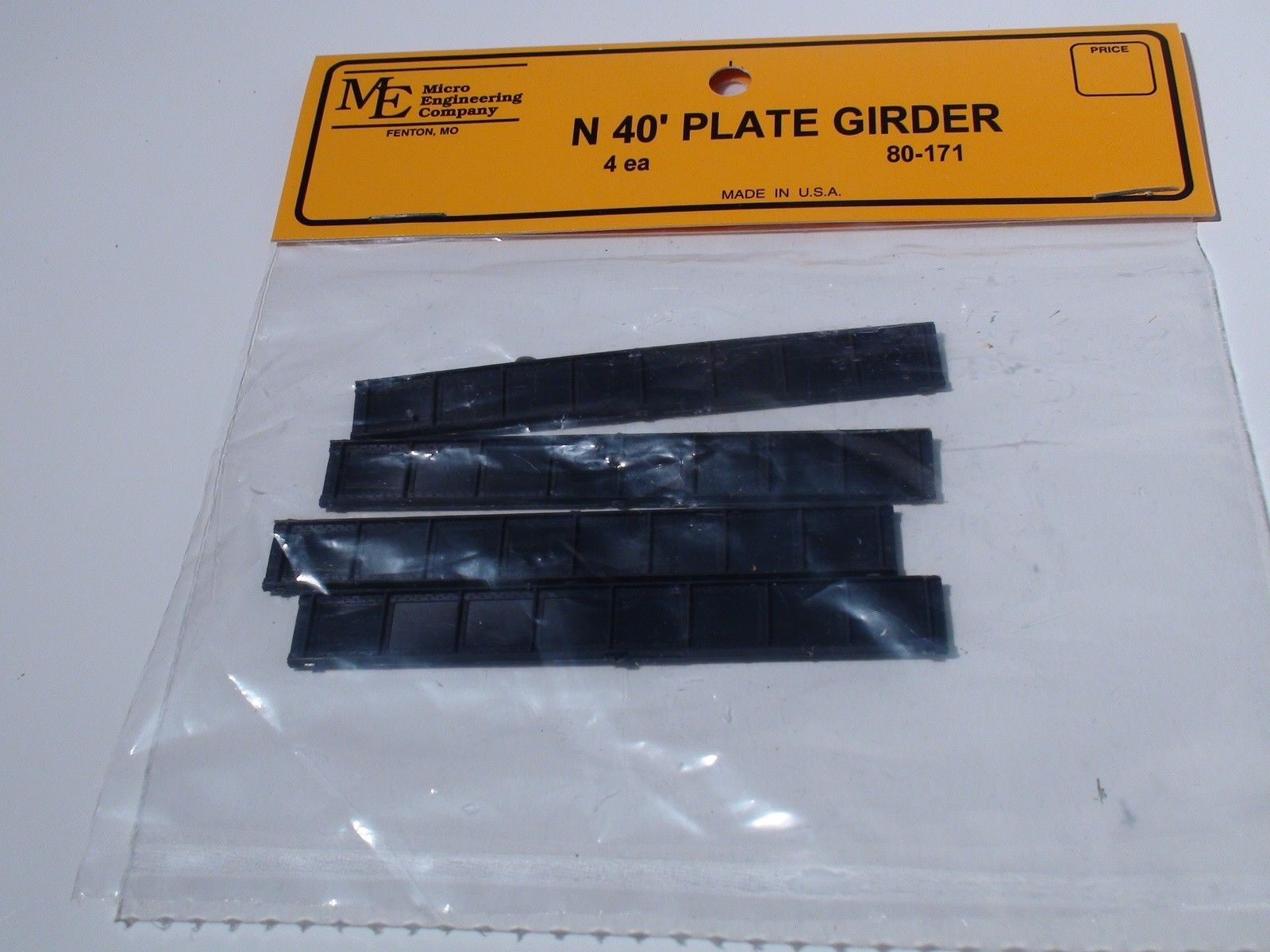 Micro Engineering 80-171 N Scale 40' Plate Girder Girder (Pack of 4)
