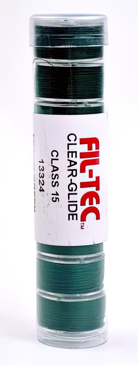 Clear-Glide Prewound Class 15 Bobbins Totem Green 8 Count by Fil-Tec
