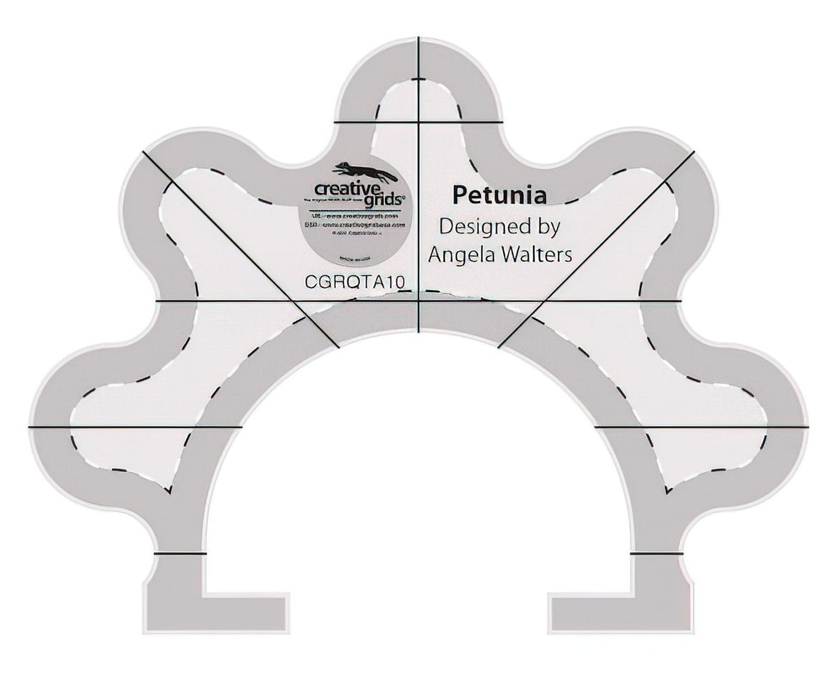 Creative Grids Machine Quilting Tool Petunia CGRQTA10