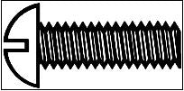 Walthers 947-1012 0-80 3/16" Brass Round Head Machine Screws (Pack of 12)