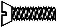 Walthers 947-1042 00-90 3/16" Brass Flat Head Machine Screws (Pack of 12)