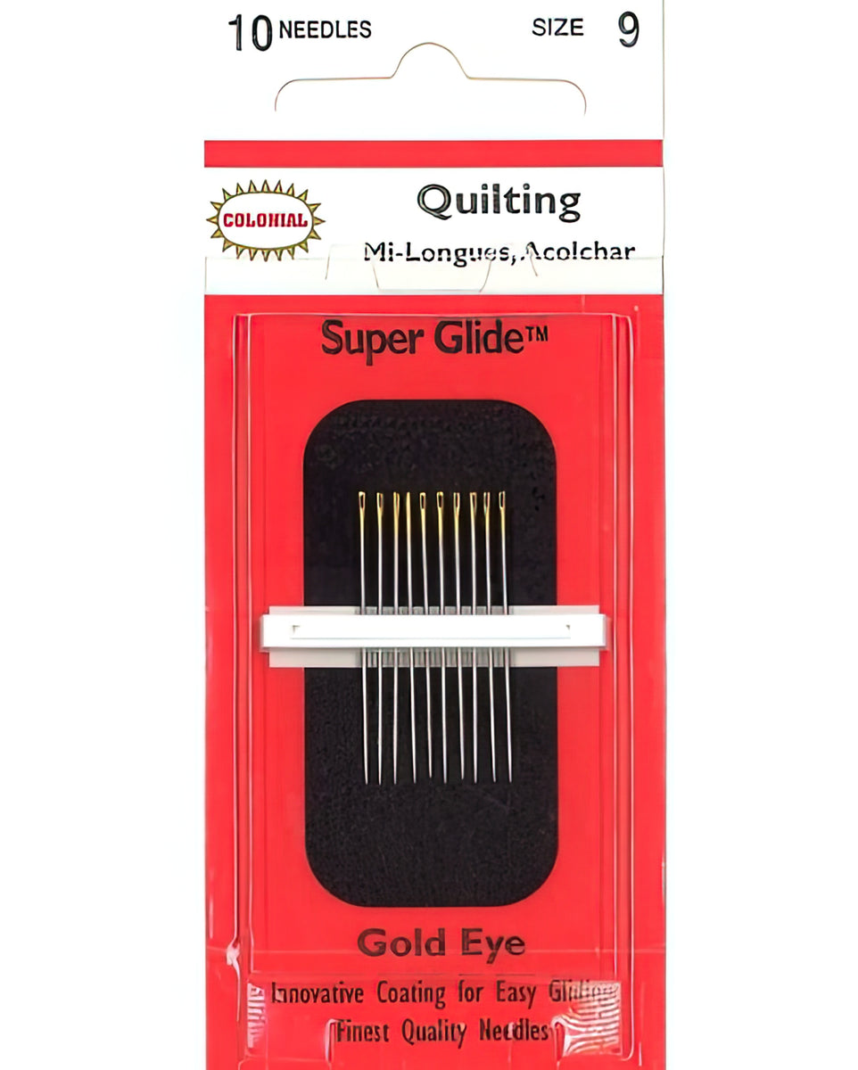 Colonial Super Glide Quilting Needles Size 9