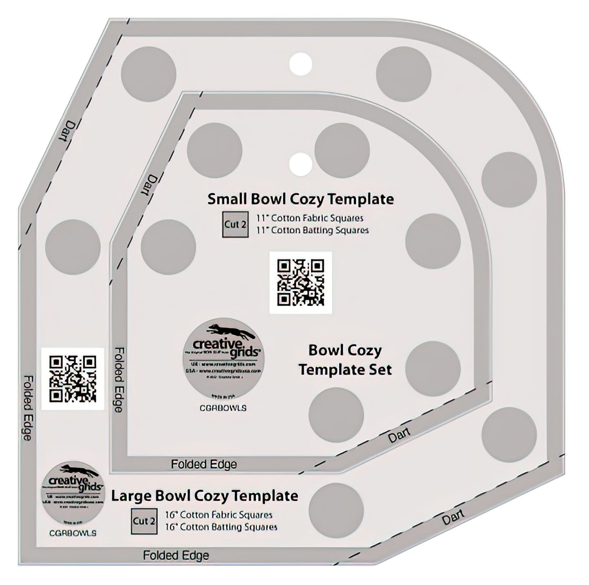 Creative Grids Bowl Cozy Template Set CGRBOWLS