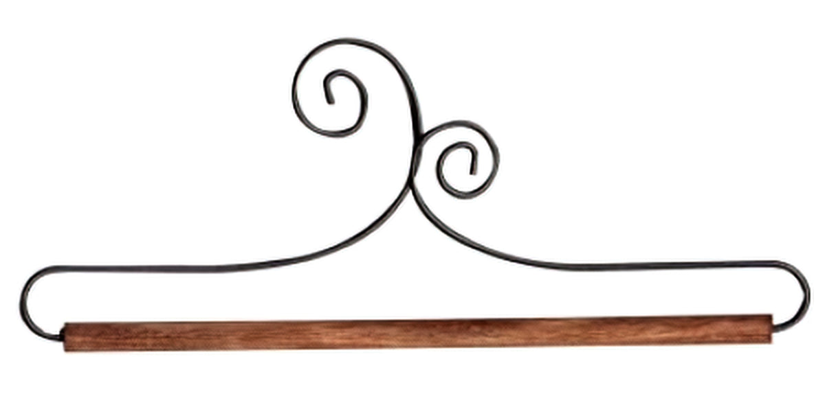 6 inch Double Scroll Holder With Dowel by Ackfeld