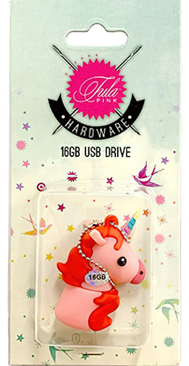 Tula Pink USB Unicorn Pink 16 GB