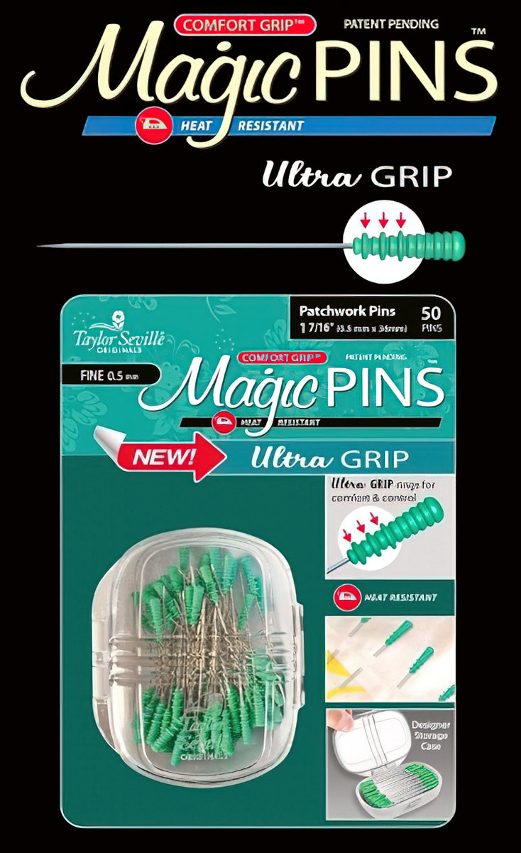 Magic Pins - 220023 Ultra Grip Patchwork Fine 50 pcs by Taylor Seville