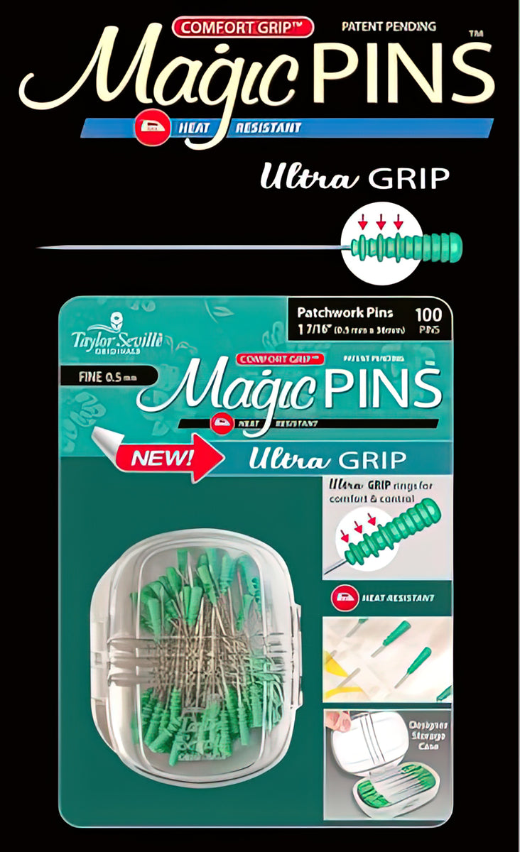 Magic Pins - 220030 Ultra Grip Patchwork Fine 100 pcs by Taylor Seville