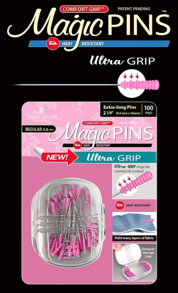 Magic Pins - 220054 Ultra Grip Extra Long Regular 100 pcs by Taylor Seville