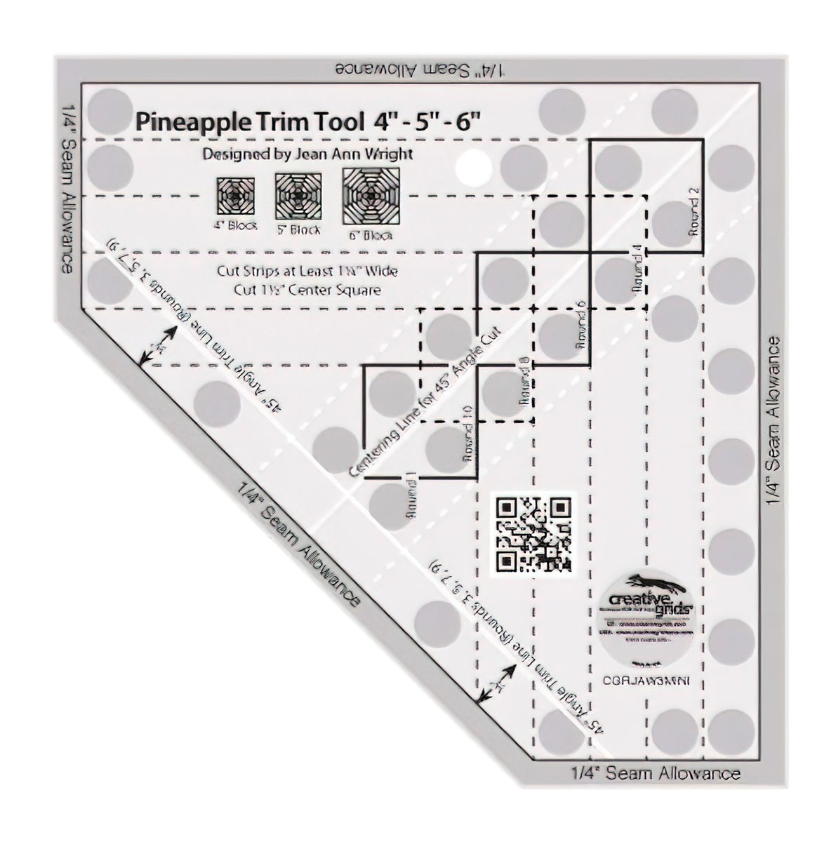 Creative Grids Pineapple Trim Tool Mini CGRJAW3MINI