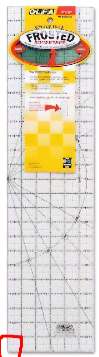 Clearance - Olfa 6 X 24 Frosted Ruler