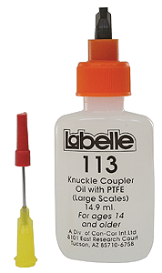Knuckle Coupler Lubricant - 1/2oz14.8mL -- For O & Larger Scale Knuckle Couplers
