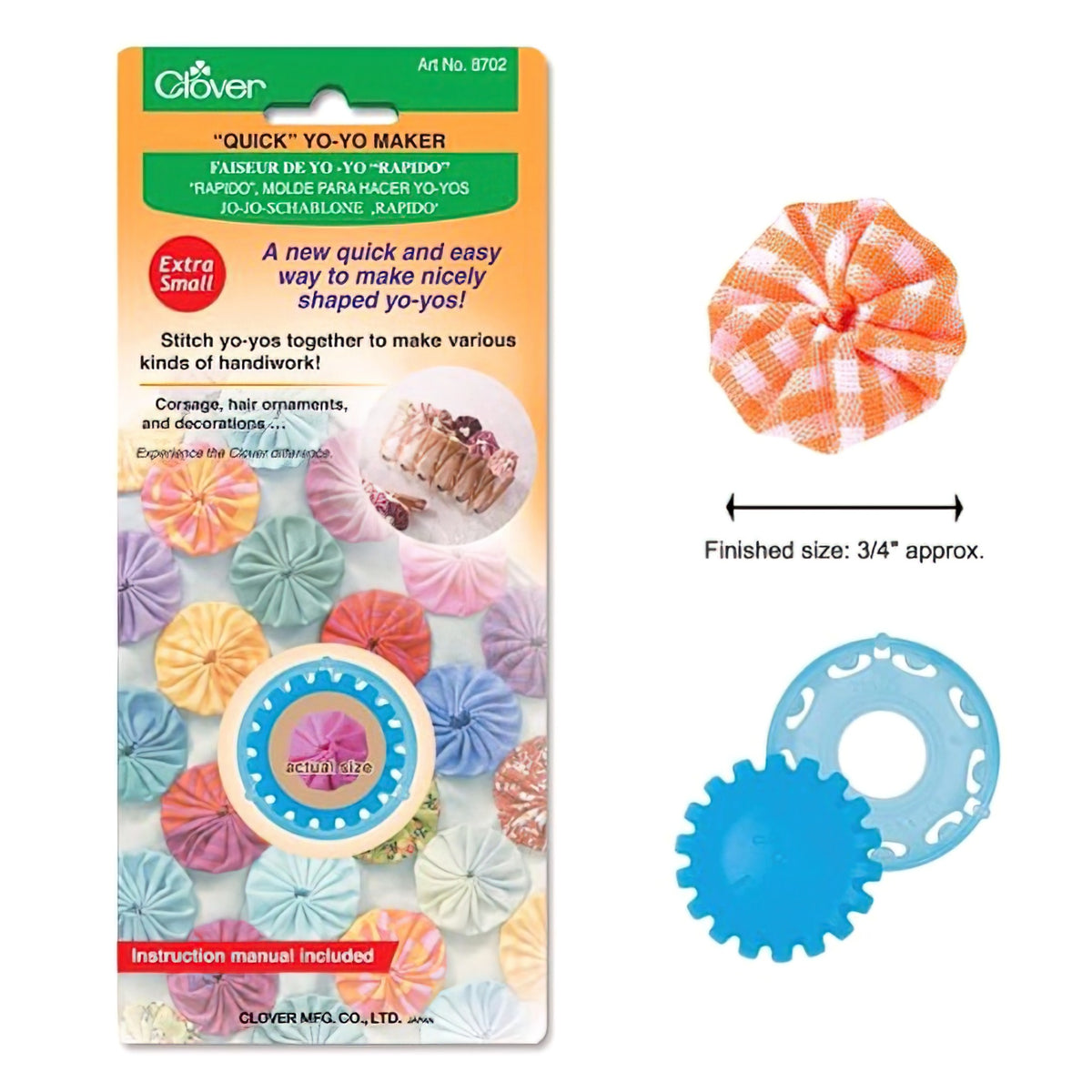 Clover Quick Yo Yo Maker Extra Small Round
