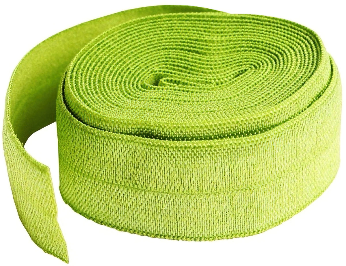 Fold-over Apple Green Elastic 3/4 inch x 2 yard by Annie