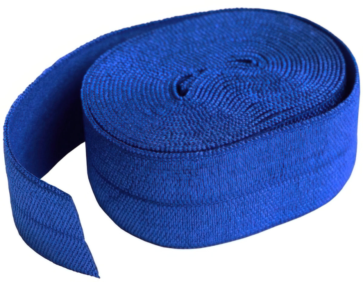 Fold-over Blastoff Blue Elastic 3/4 inch x 2 yard by Annie