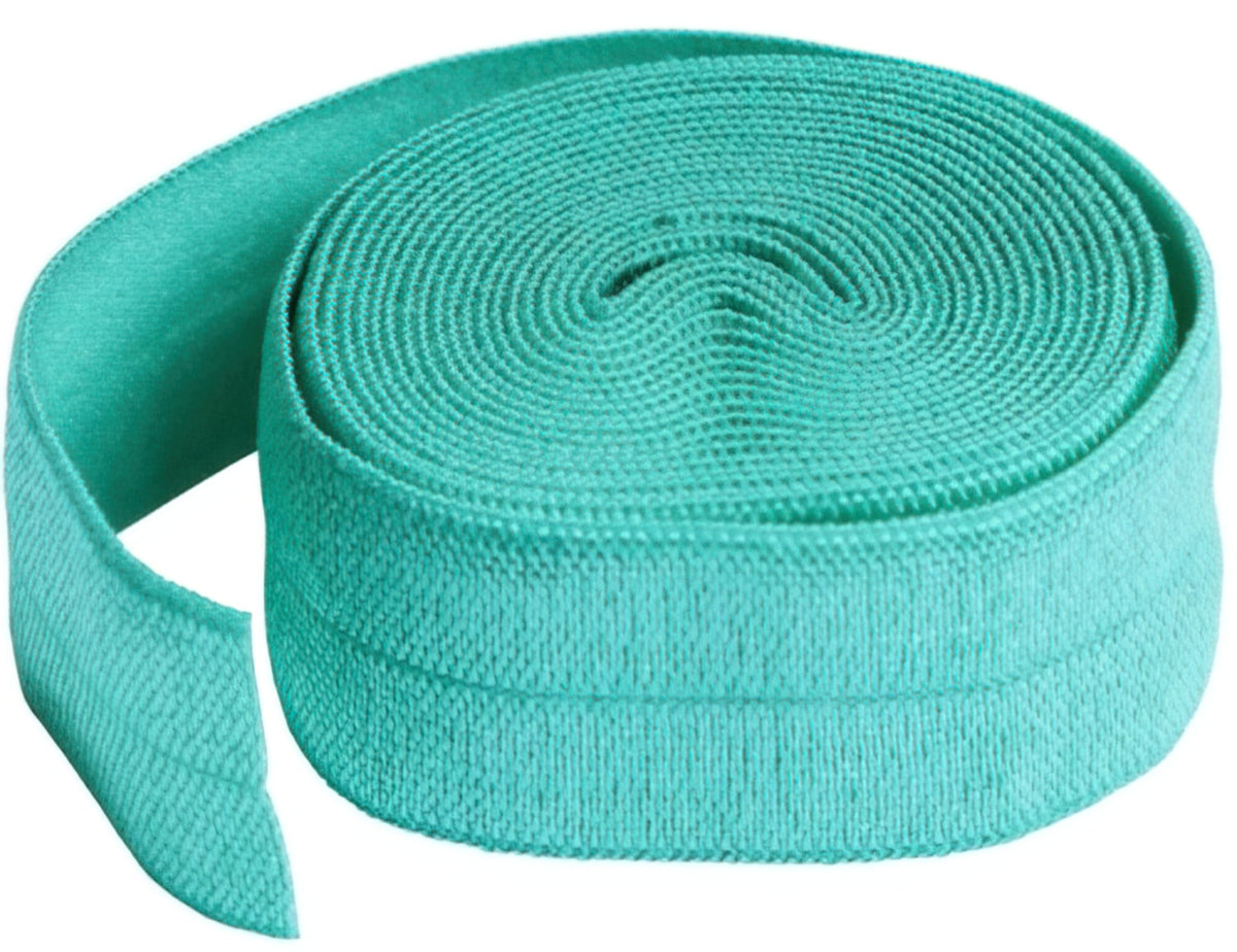 Fold-over Turquoise Elastic 3/4 inch x 2 yard by Annie