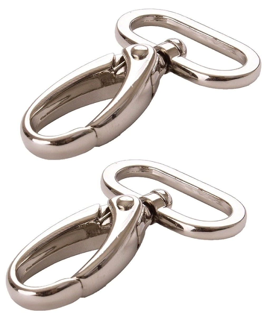 Hardware by Annie: Swivel Hook 1 inch Nickel - 2 pcs