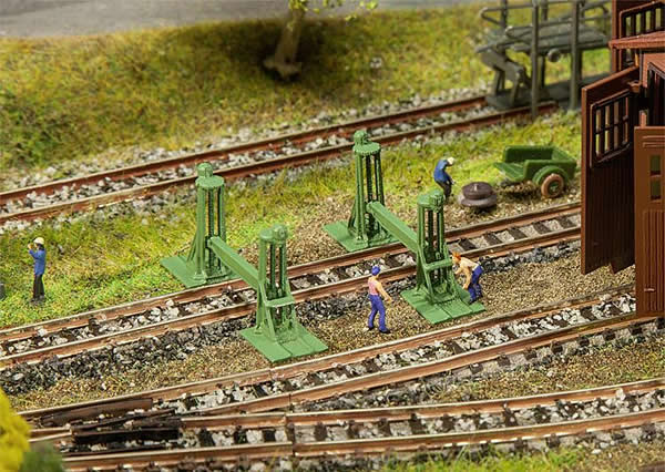 Faller 272909 N Scale Spindle Car Lifting Jacks -- pkg(2)