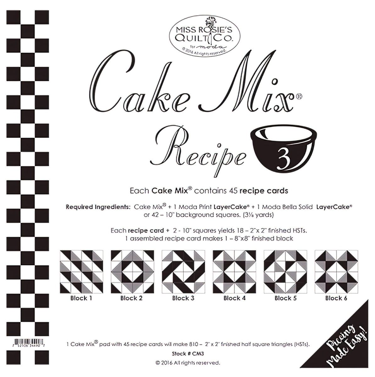Miss Rosie's Quilt Co - Cake Mix Recipe 3