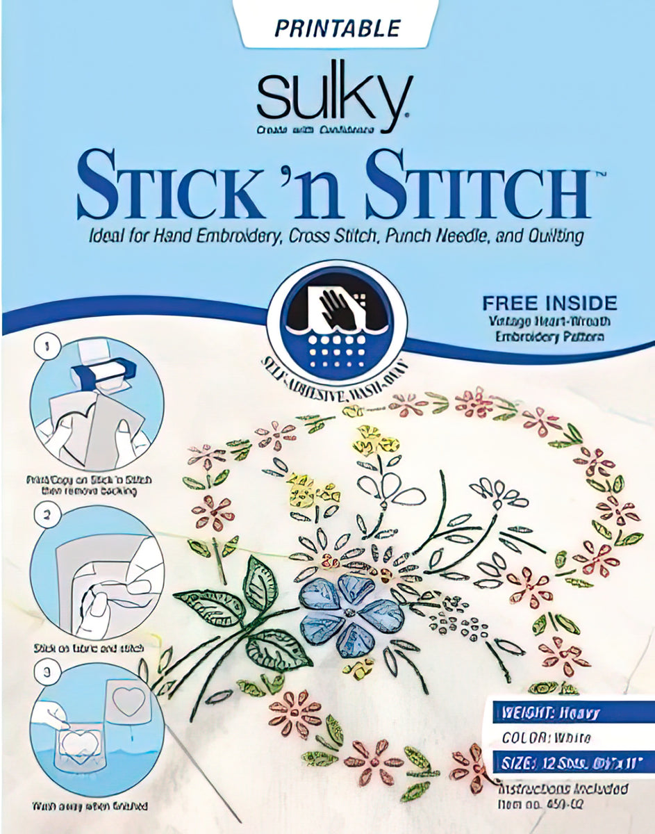 Sulky Stick 'N Stitch Adhesive Wash Away Stabilizer