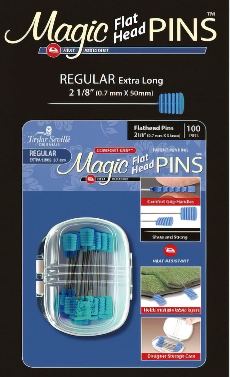 Magic Pins - 219911 FLAT Head Regular 100 pins by Taylor Seville