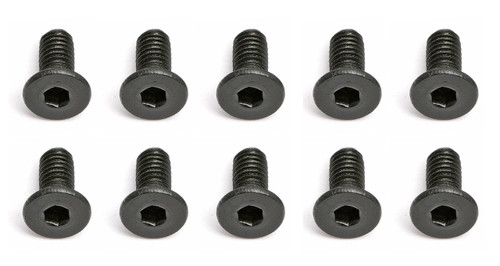 Team Associated 2.5x0.45x6mm Flat Head Hex Screw (10)