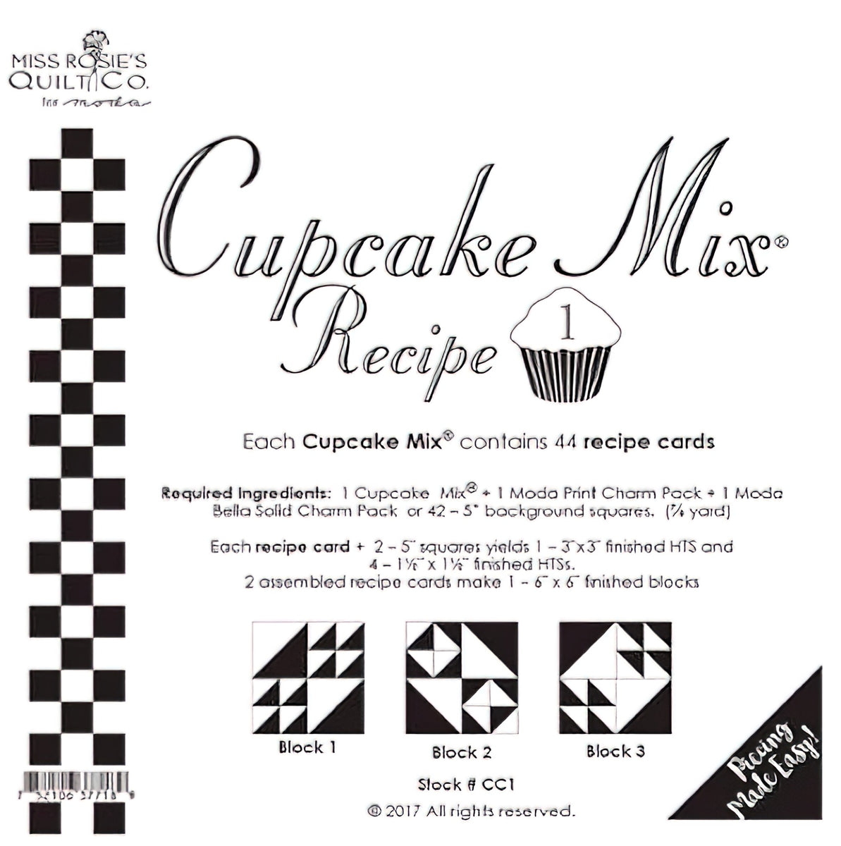 Miss Rosie's Quilt Co - Cupcake Mix Recipe 1