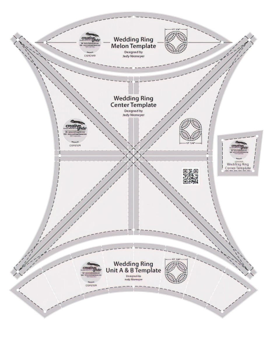 Creative Grids Double Wedding Ring Templates CGRDWR