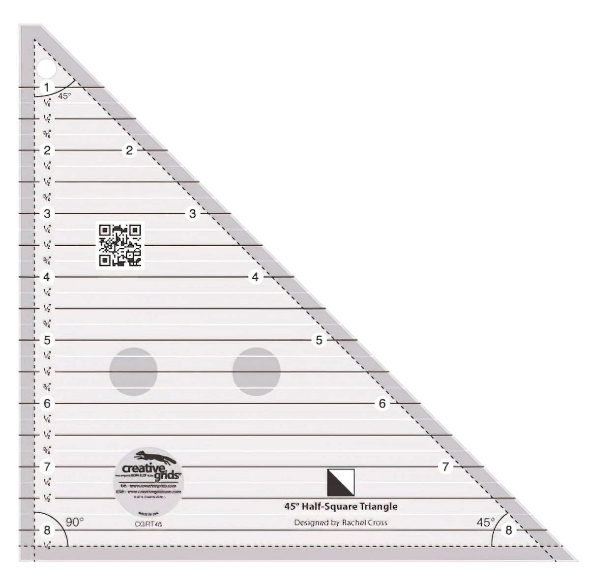 Creative Grids 45 Degree Half-Square Triangle 8-1/2in CGRT45