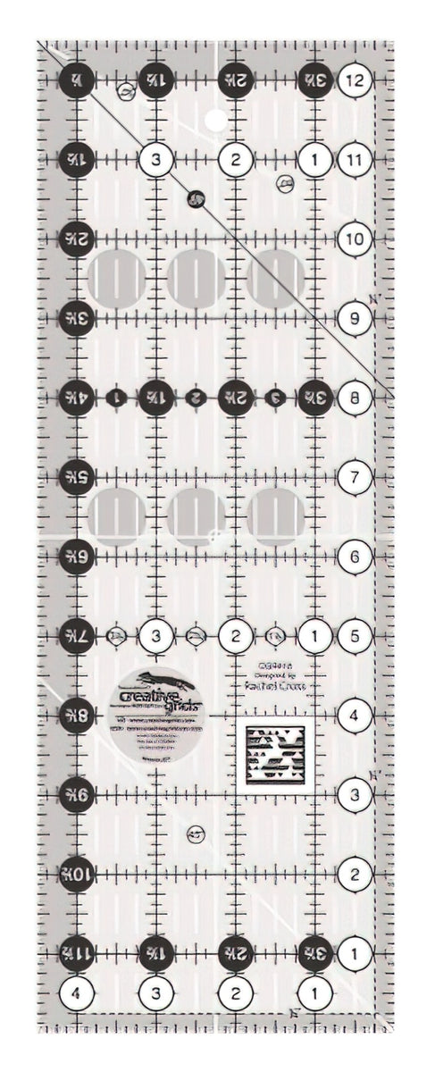 Creative Grids Quilt Ruler 4-1/2in x 12-1/2in CGR412