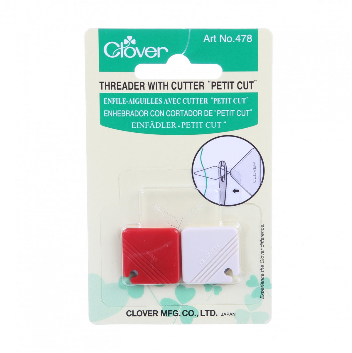Clover Threader with Cutter - Petit Cut
