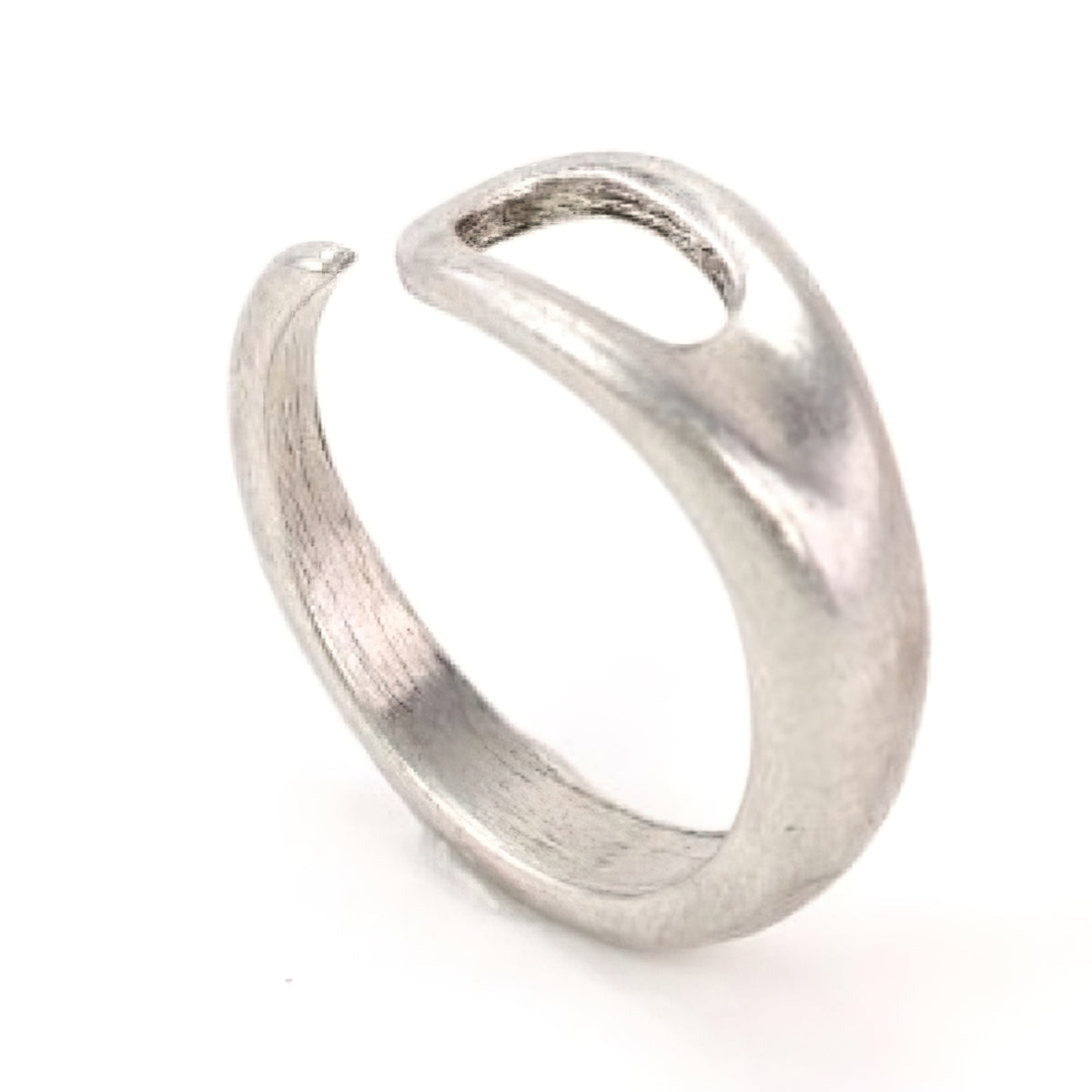 Needle Adjustable Silver Ring
