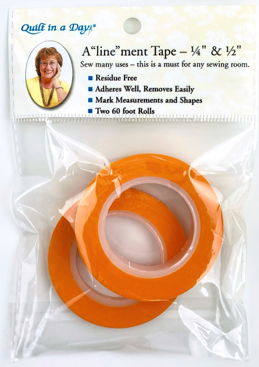 A'line'ment Tape - 1/4 inch & 1/2 inch by Quilt in a Day