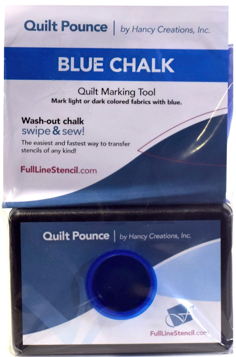 Stencil Chalk Transfer Quilt Pounce Pad with Blue Chalk