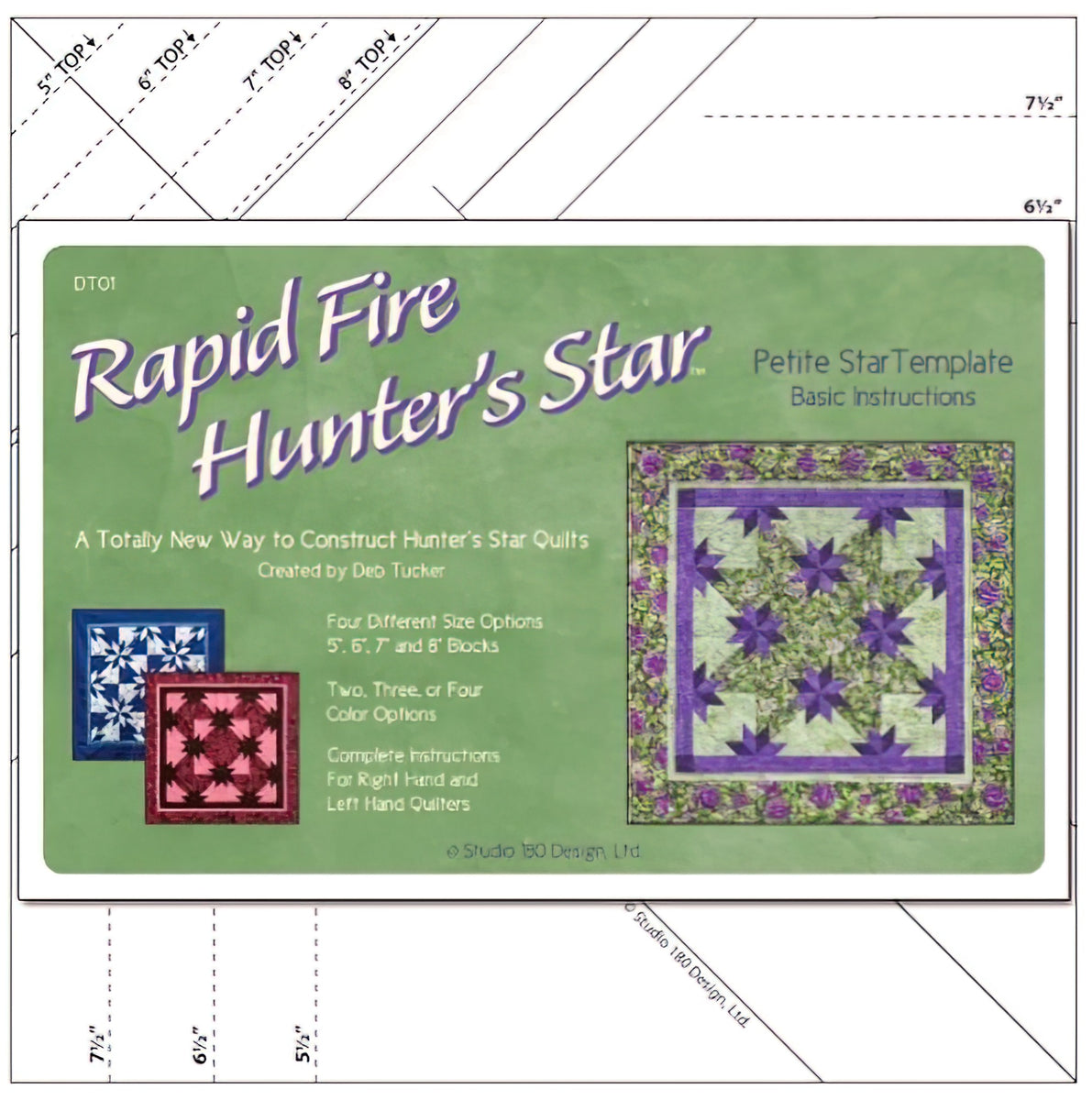 Rapid Fire Hunter's Star Petite Star Template by Deb Tucker Studio 180 Design