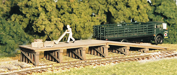 Railroad Loading Ramp & Dock -- Kit - 6-3/4 x 1-3/8 x 5/8"12.7 x 7.6 x 3.7cm