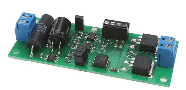 Single-Output Electronic Circuit Breaker -- EB1 2.25 - 8 Amps / 22 Volts per Output - Status LEDs