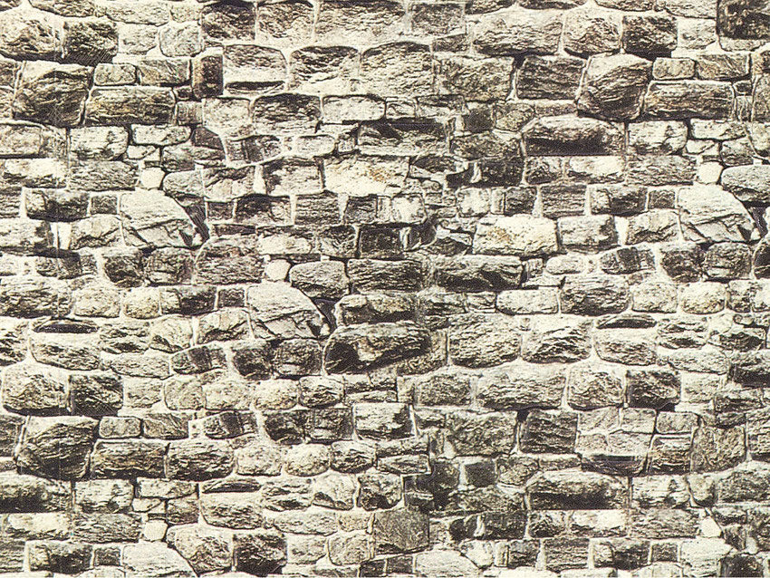 Building Material Cardboard Sheet -- Granite Block 25-3/16 x 5-7/8"64 x 15cm