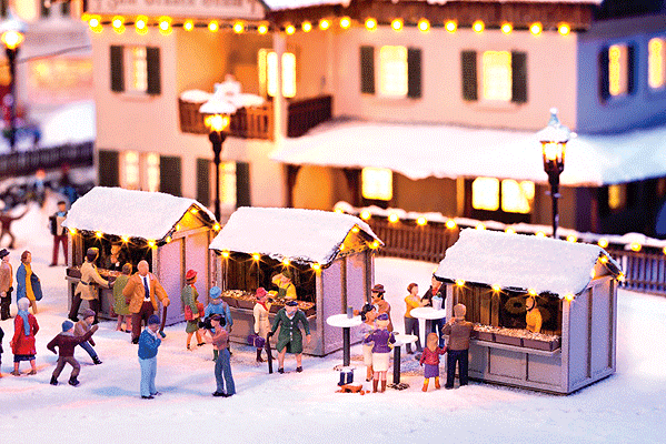 Christmas Market Stall Set - Kit -- 1-1/2 x 1-1/16 x 1-5/16"3.8 x 2.7 x 3.4cm pkg(3)