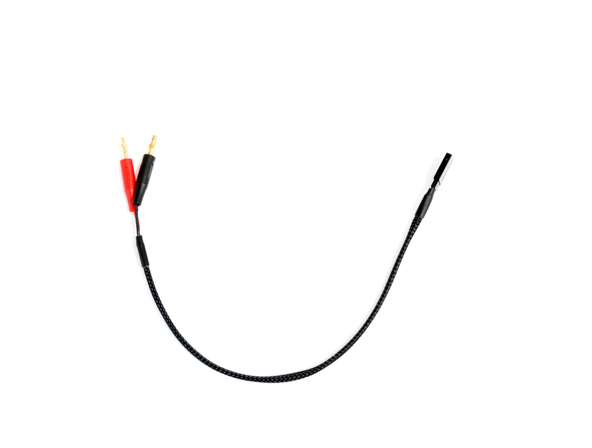 14" Power Lead with 4mm Bullets and Futaba Style Receiver Plug End