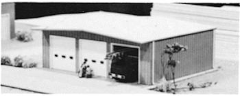 Fire Station -- Kit (blue) - 7 x 5-1/2"17.5 x 12.5cm
