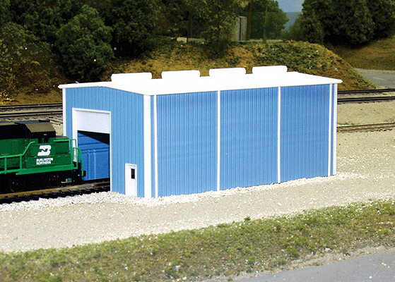 Small Engine House -- Scale 30 x 60'9.1 x 18.3m (blue)