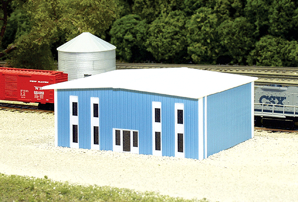 Two-Story Modern Office Building -- 50' x 40' (blue)