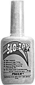 Slo-Zap-CA Slow-Cure Adhesive -- 1oz29.6mL