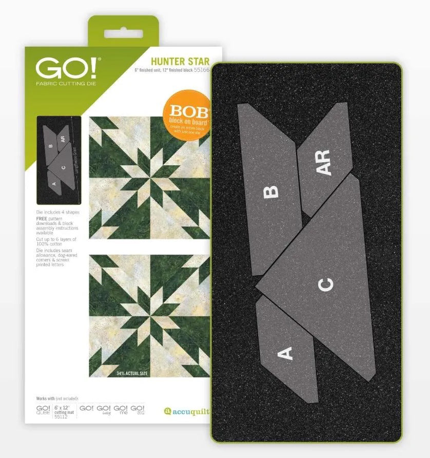 Accuquilt GO! Die 55166 Hunter Star