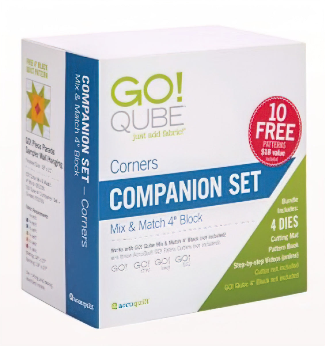 Accuquilt GO! Qube 55230 4 inch Companion Set - Corners