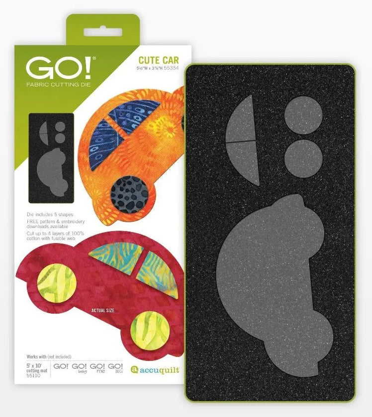 Accuquilt GO! Die 55354 Cute Car