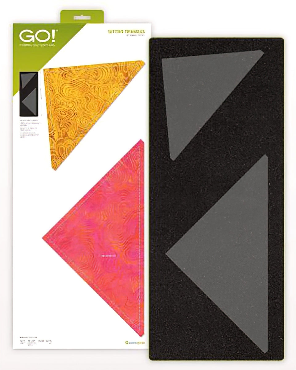 Accuquilt GO! Die 55553 Setting Triangles 10 inch Finished