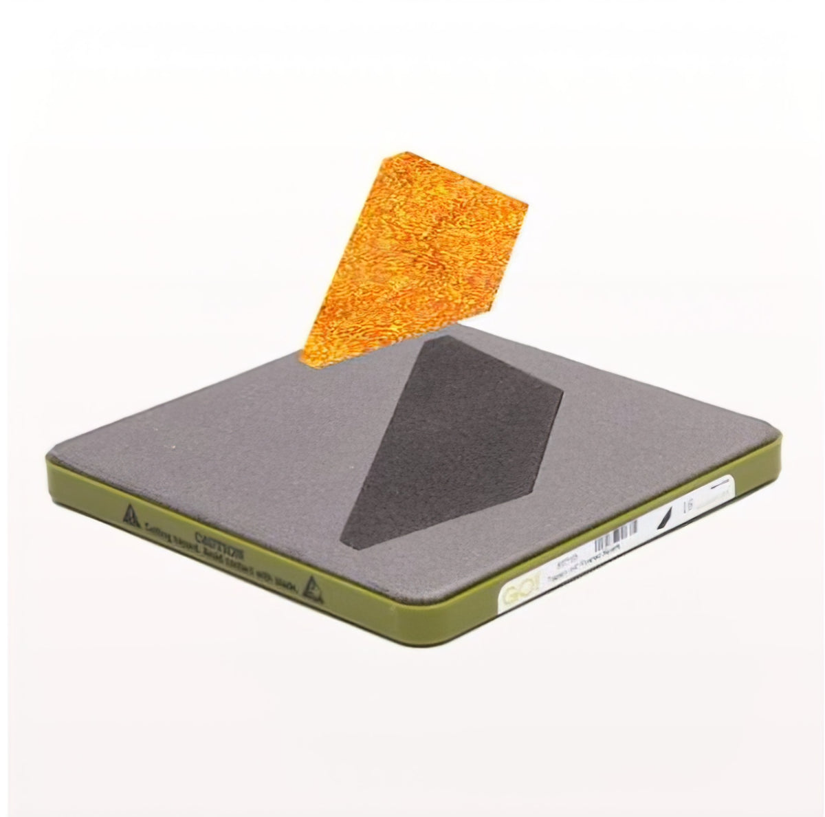 Accuquilt GO! Die55763 Trapezoid 45 Degree -1 15/16 H x 6 3/8 W Cut (4 Inch Finished Square)