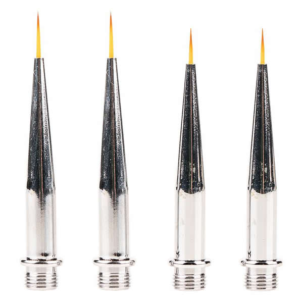 Faller 172161 A Scale Interchangeable Tips for No. 272-172160 Detail Brush -- Includes 2 Each: Synthetic 7 and 9mm Tips