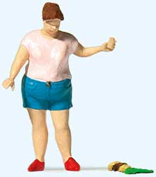 Woman Dropped Her Burger Individual Figure